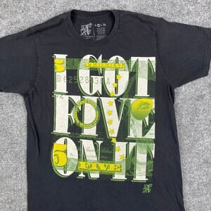 A-Lab T-Shirt Mens Size XL Black I Got Five On It Graphic Streetwear Tee